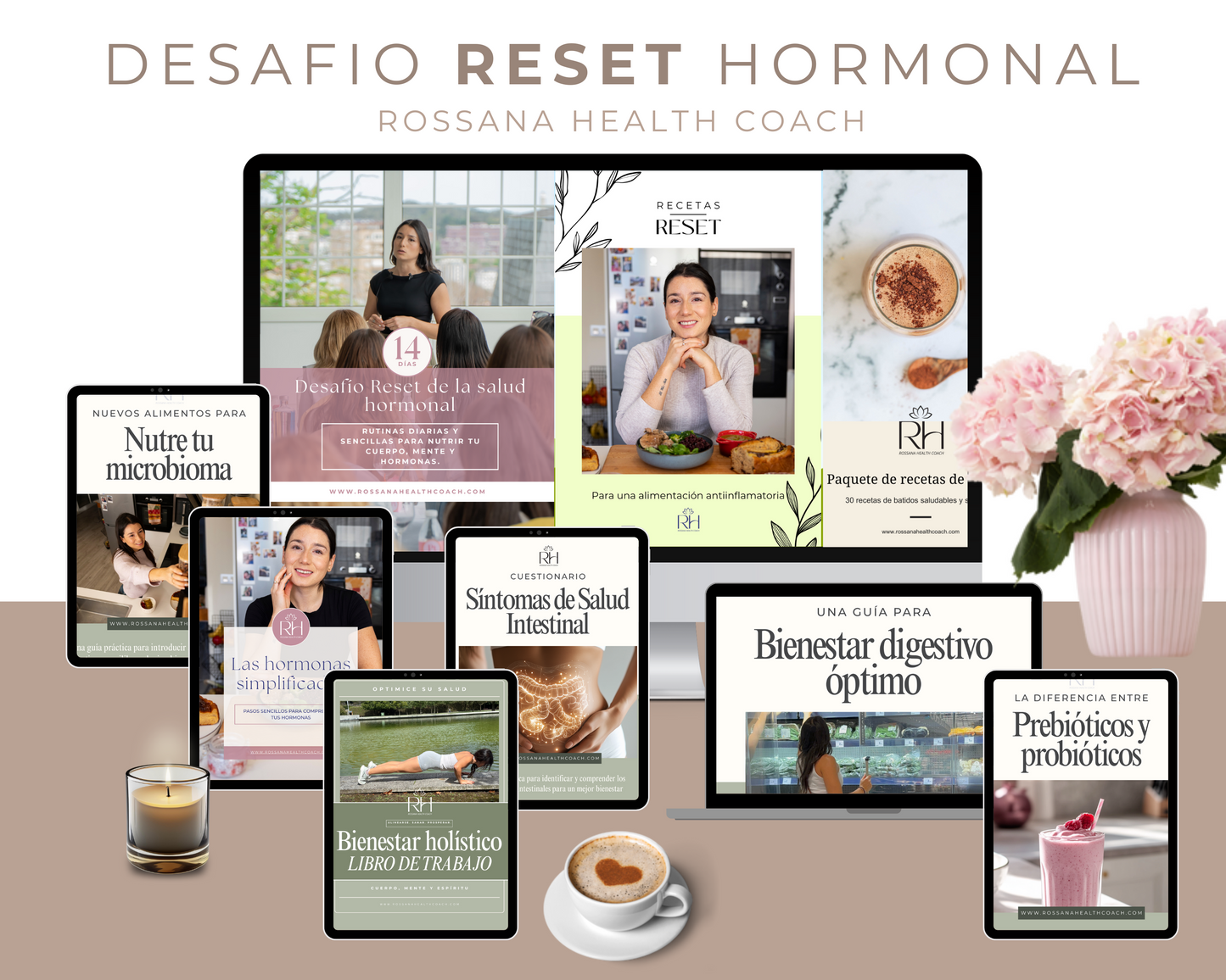 RESET hormonal en 14 días: Comienza a sentirte genial en tu cuerpo + 126 Recetas Antiinflamatorias